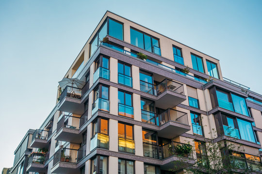 block of new flats